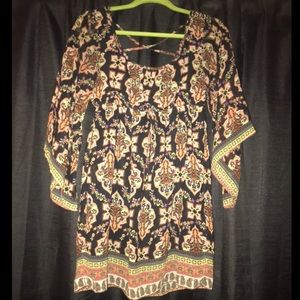 Bohemian 70s dress